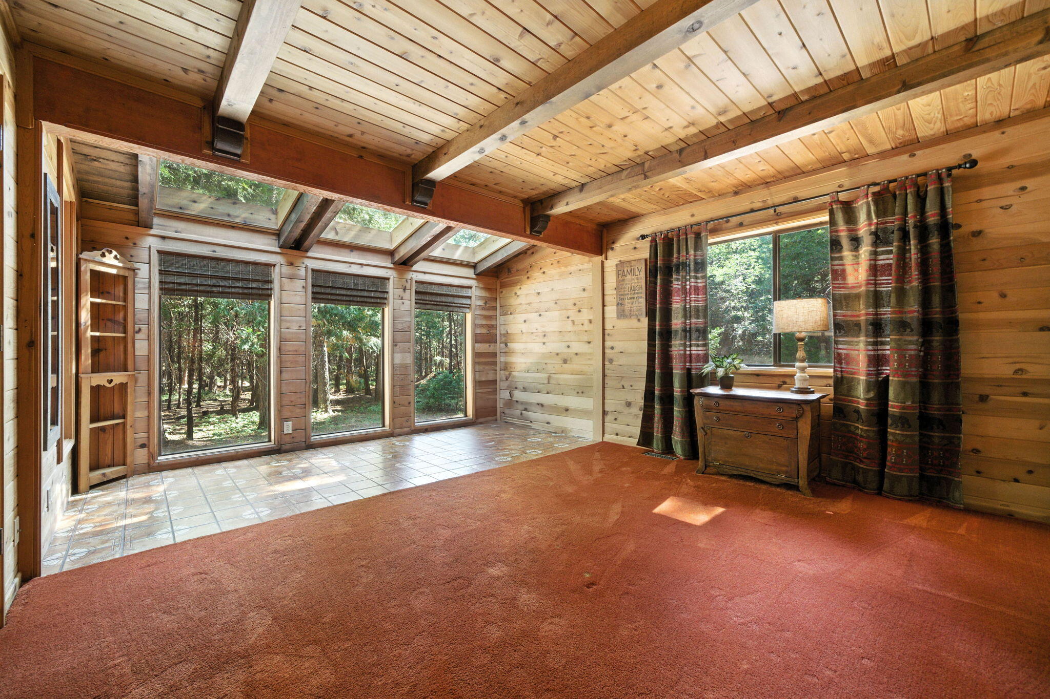 8102 Richards Lane Shingletown, CA 96088 - Photo 13 of 19 a large room with pool table and outdoor view