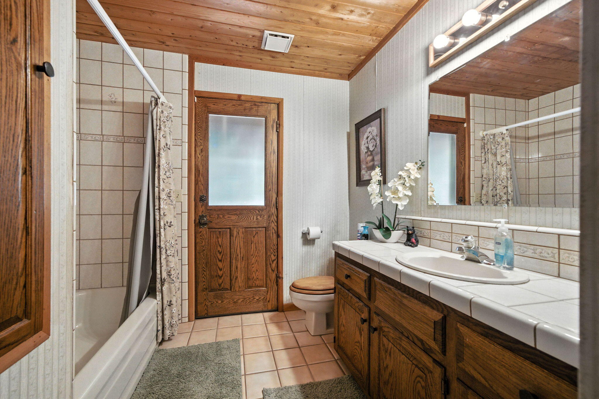 8102 Richards Lane Shingletown, CA 96088 - Photo 14 of 19 a bathroom with a sink a toilet and shower