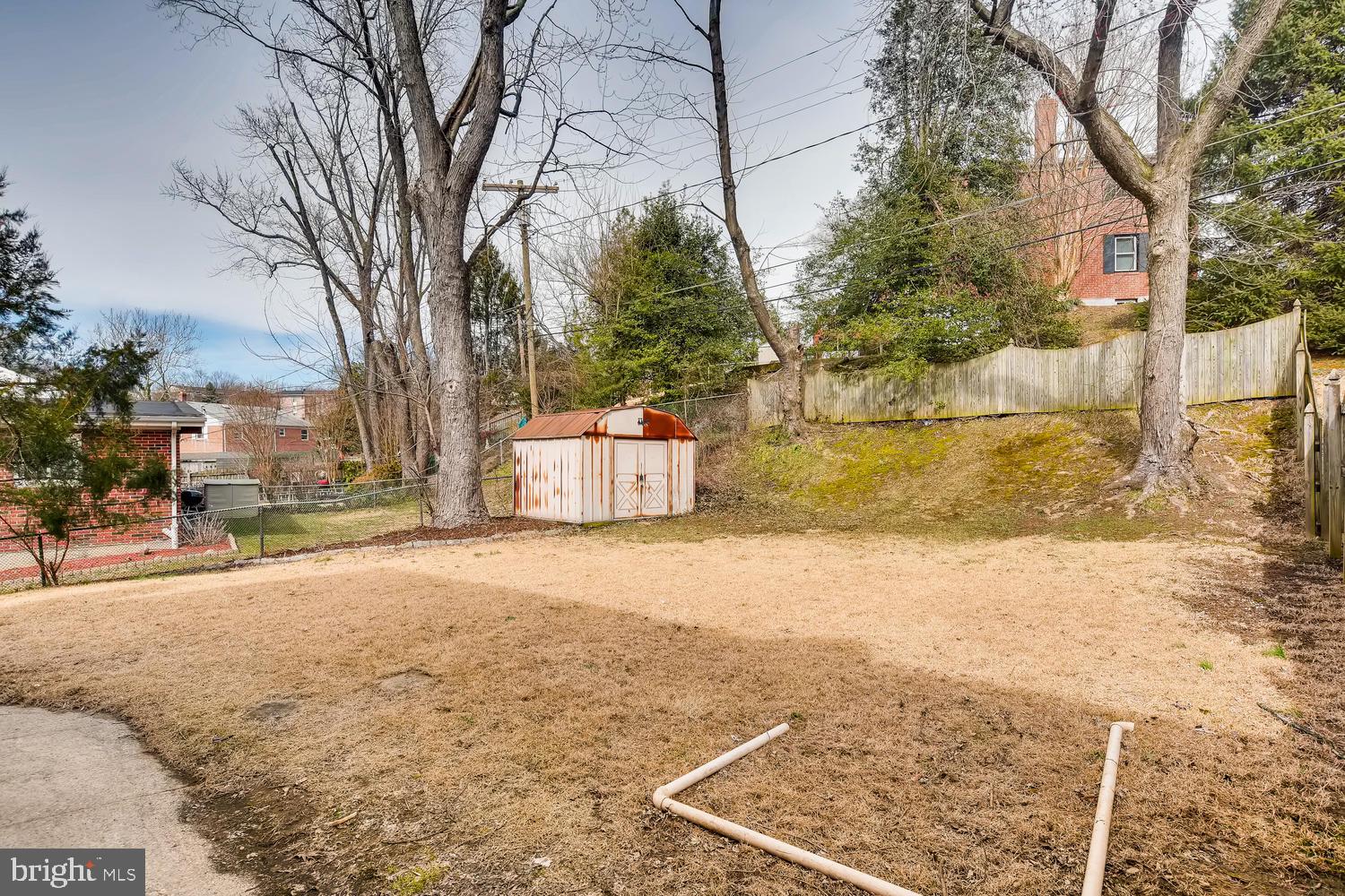 6803 Barnett Road Baltimore, MD 21239 - Photo 24 of 28 LARGE BACK YARD WITH SHED