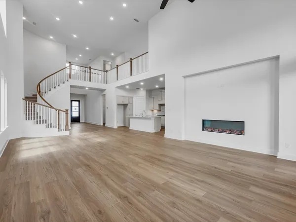 a bathroom with a double vanity sink and mirror