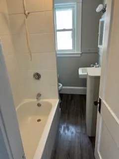 a bathroom with a sink and a toilet