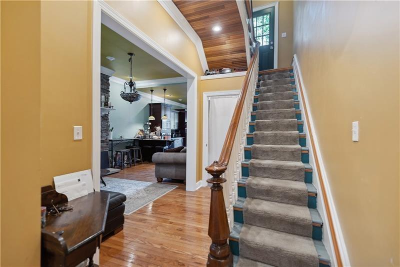167 Pius Street Pittsburgh, PA 15203 - Photo 5 of 49 a view of entryway and hall with wooden floor