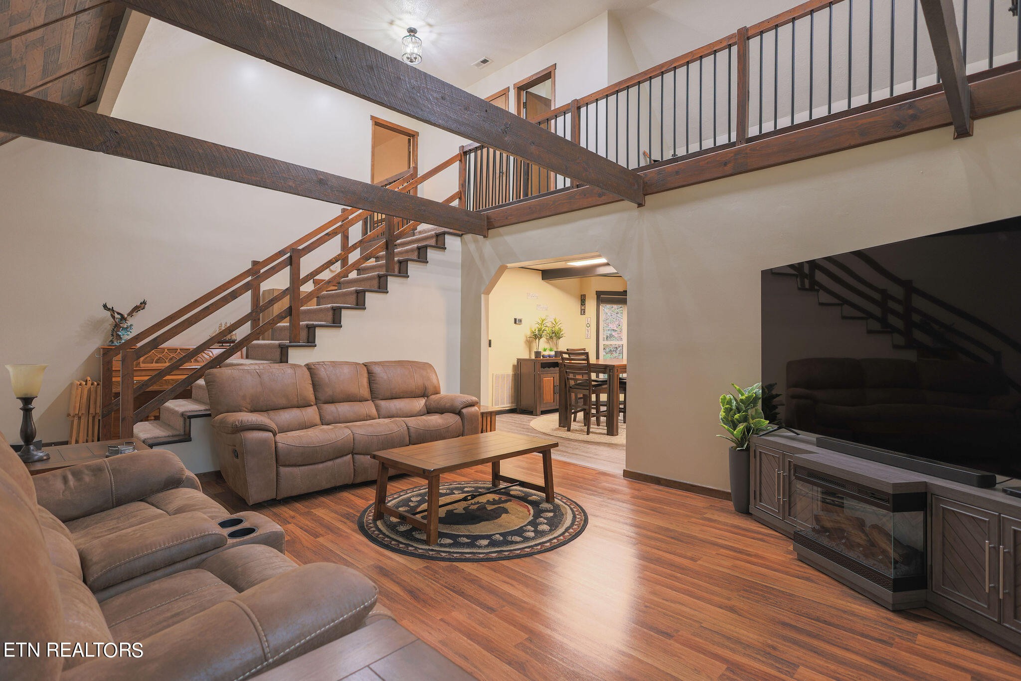 160 Rainbow Lane La Follette, TN 37766 - Photo 7 of 58 a living room with furniture and a flat screen tv