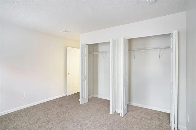 a view of small space with racks on the wall