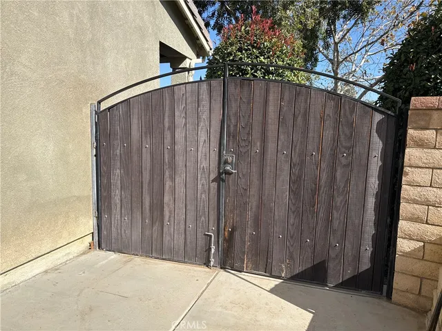 a outdoor living space with furniture and a potted plant