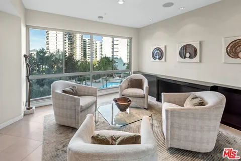 a view of a city with tall buildings