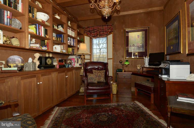 10531 Wickens Road Vienna, VA 22181 - Photo 11 of 30 Richly Wood-Paneled Main Floor Library