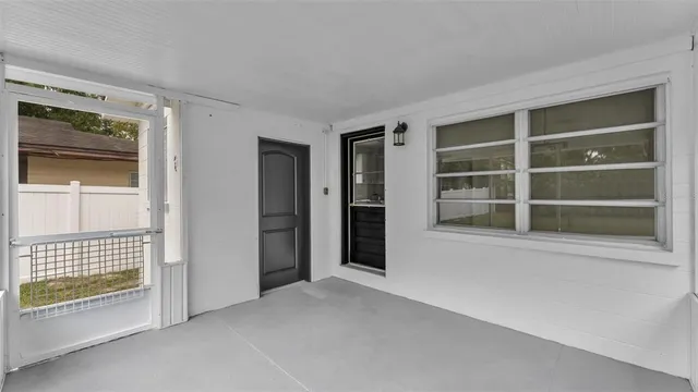 a house view with a backyard space