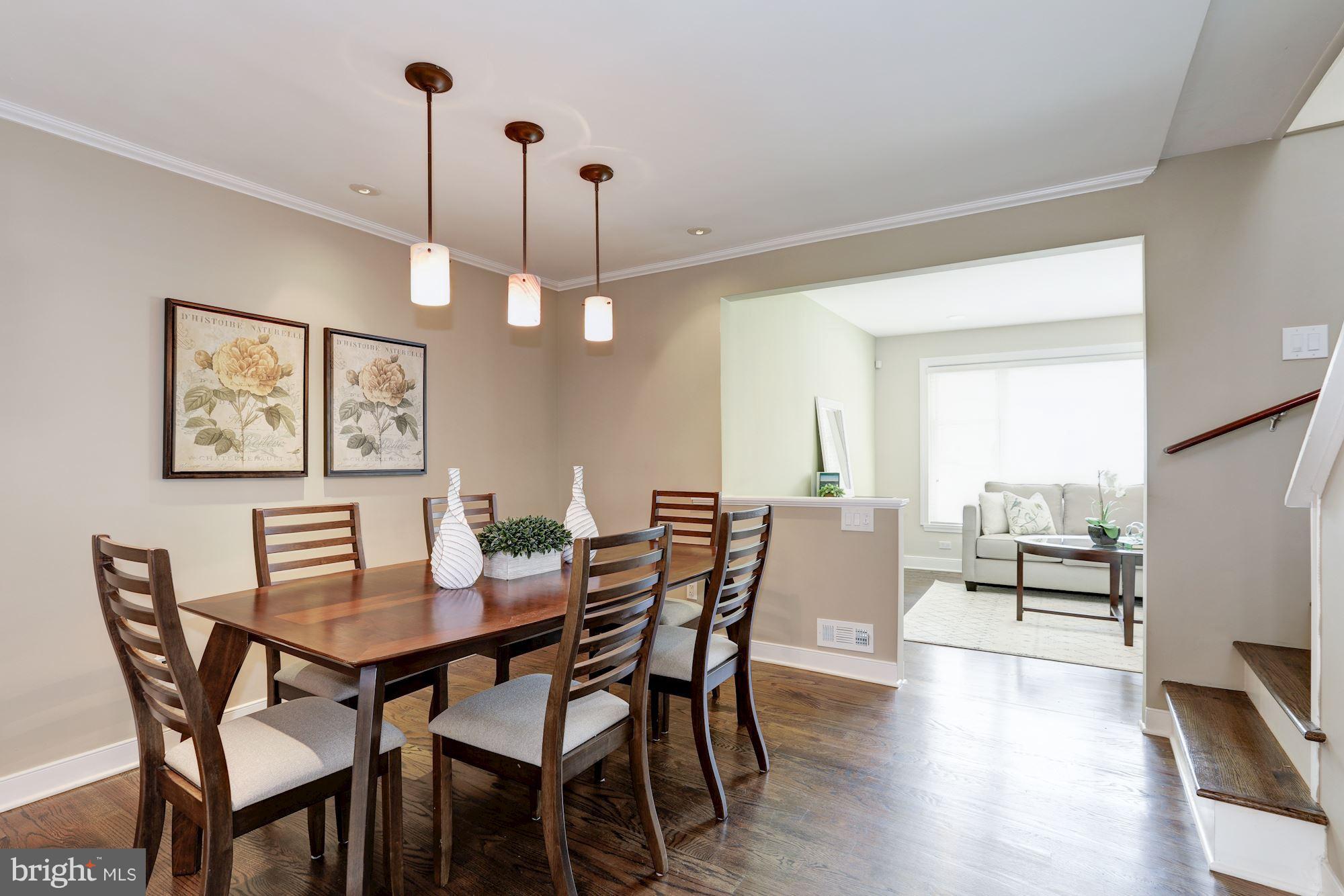 12300 Judson Road Silver Spring, MD 20902 - Photo 6 of 30 Dining Room with View to Living Room
