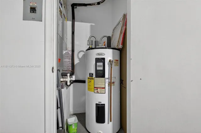 a view of a garden and entertaining space