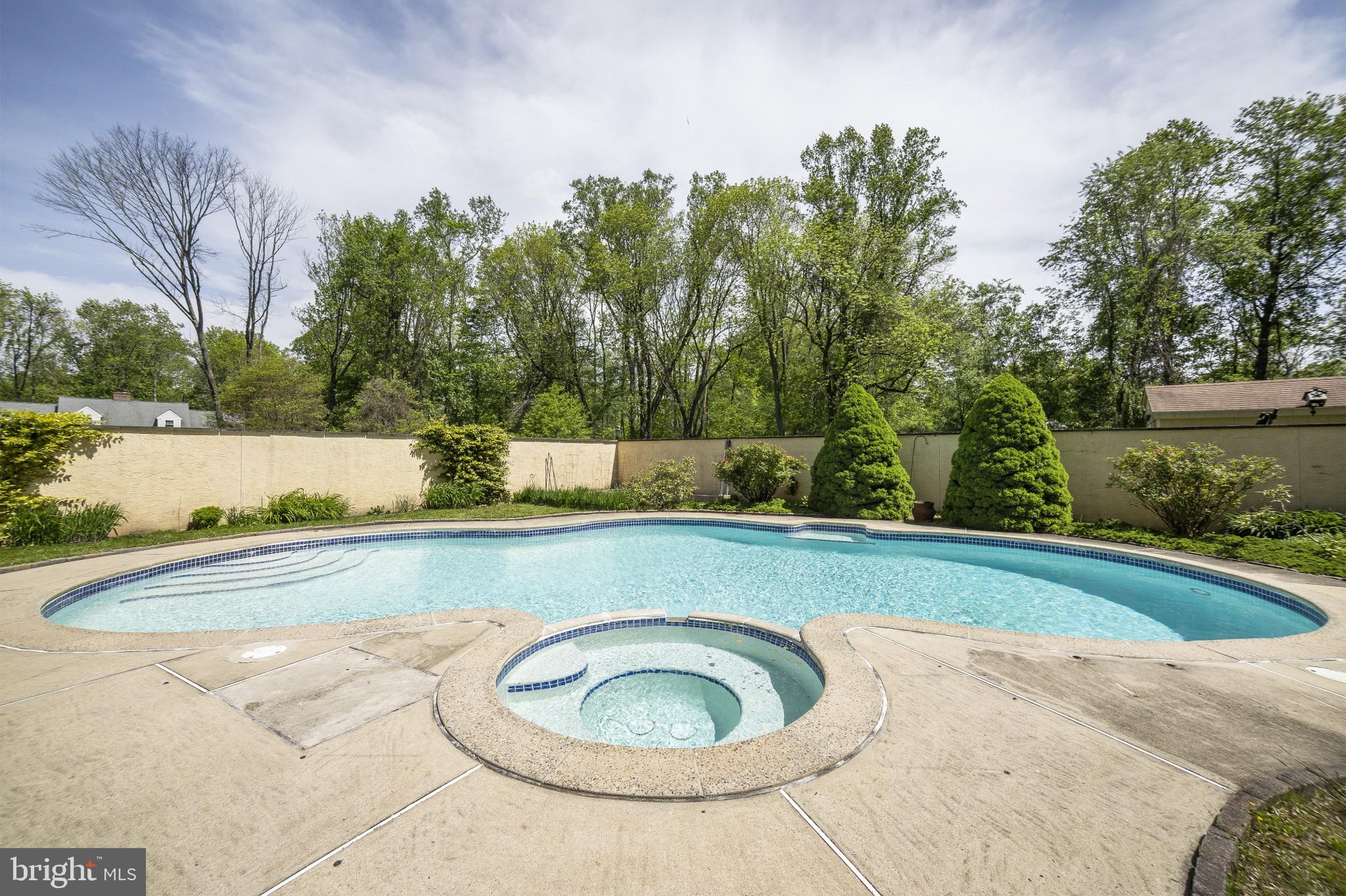1703 Cold Spring Road Newtown Square, PA 19073 - Photo 32 of 38 Pool with heated hot tub