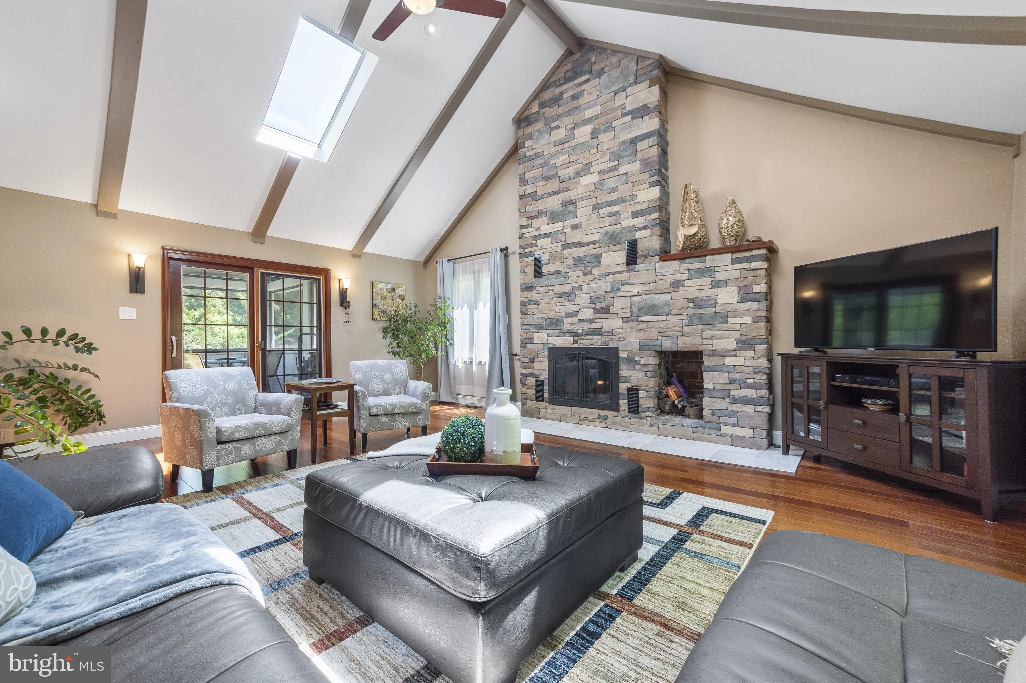 1703 Cold Spring Road Newtown Square, PA 19073 - Photo 10 of 38 Family Room with volume ceilings and skylights