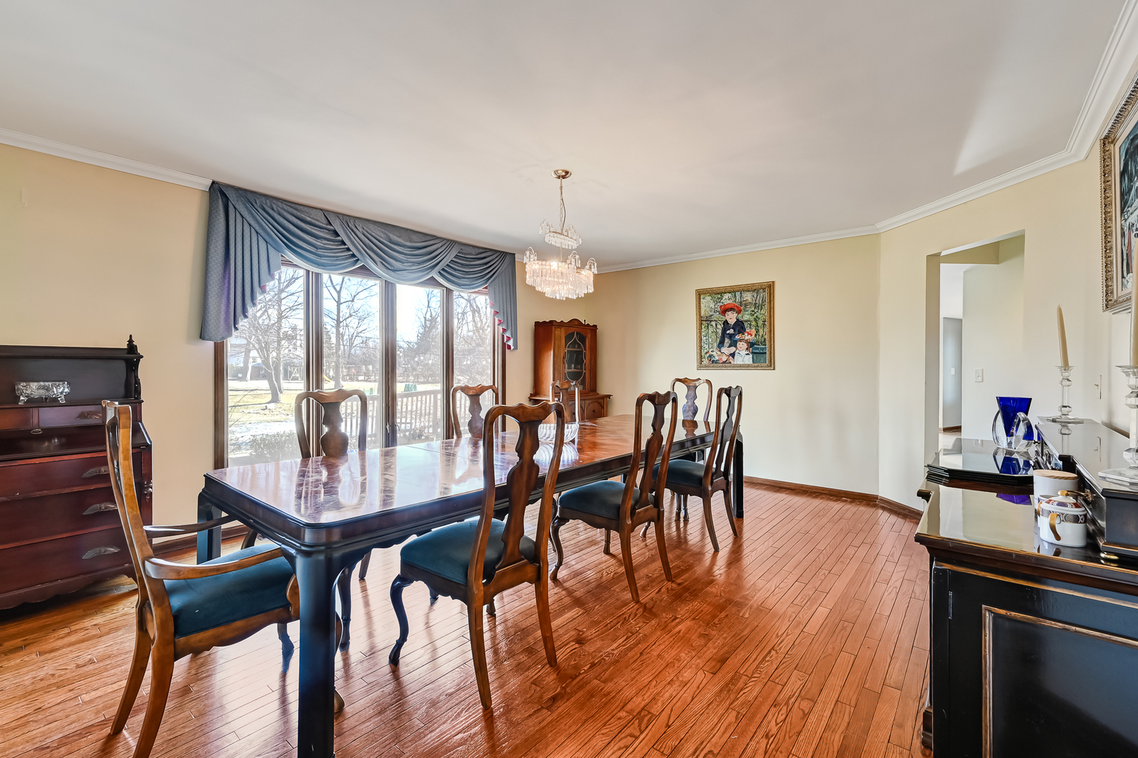 803 Merry Lane Oak Brook, IL 60523 - Photo 6 of 39 a dining room with furniture and wooden floor