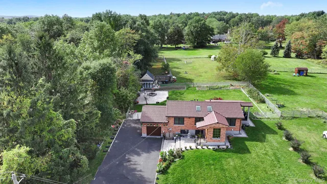 a aerial view of a house