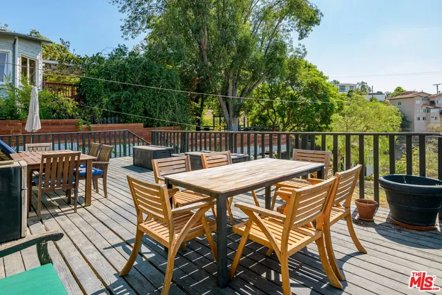 a outdoor view with a sitting space