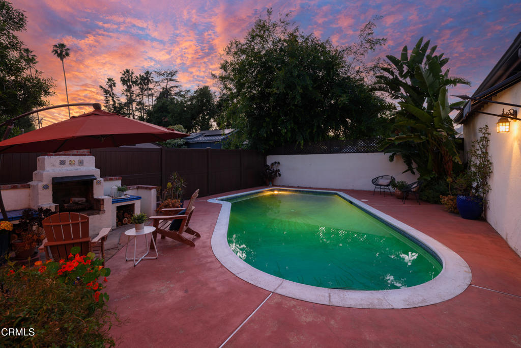 859 Sunset Avenue Pasadena, CA 91103 - Photo 73 of 76 a view of outdoor space pool patio and outdoor seating