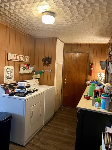 a room with storage and utility