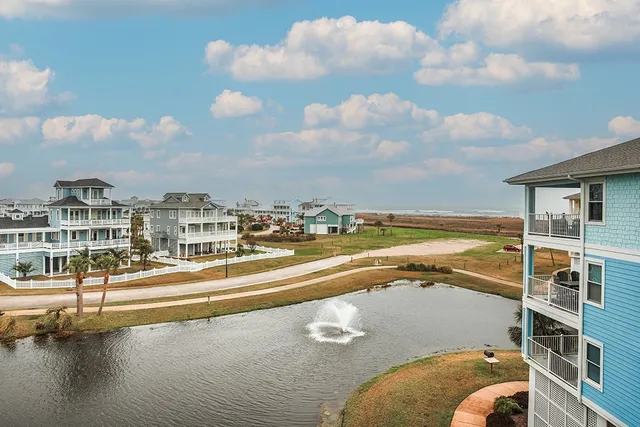 a view of an ocean and beach