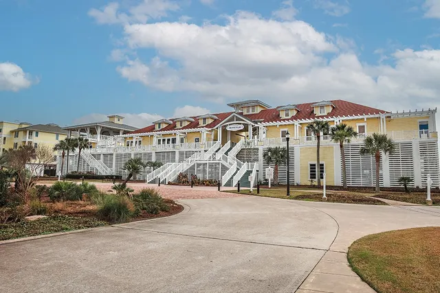 a view of a building with many windows