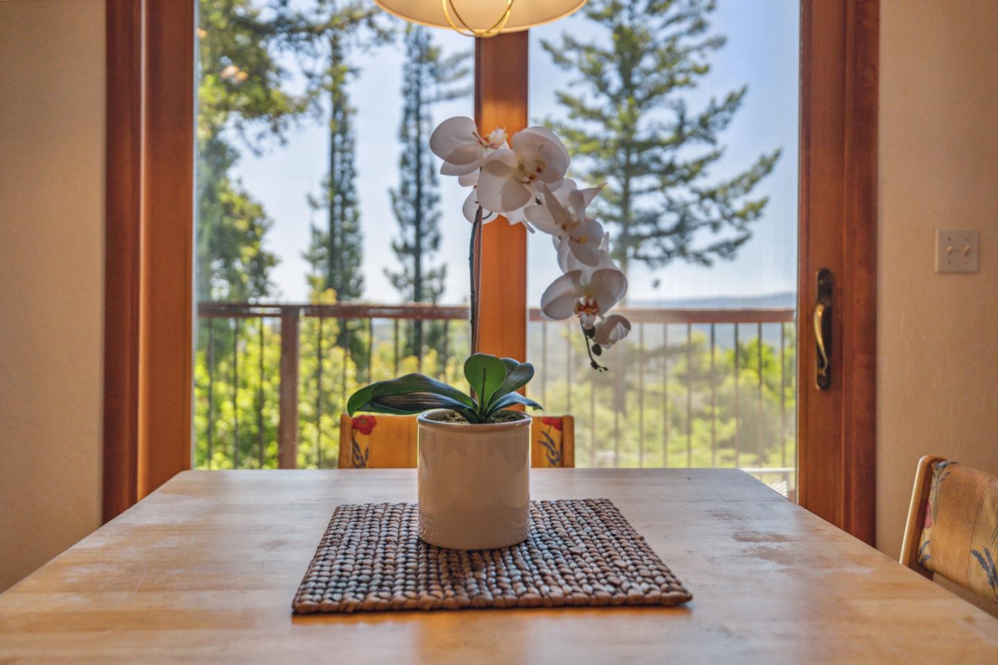 1495 Dons Road Boulder Creek, CA 95006 - Photo 12 of 40 a view of a dining room with furniture window and outside view