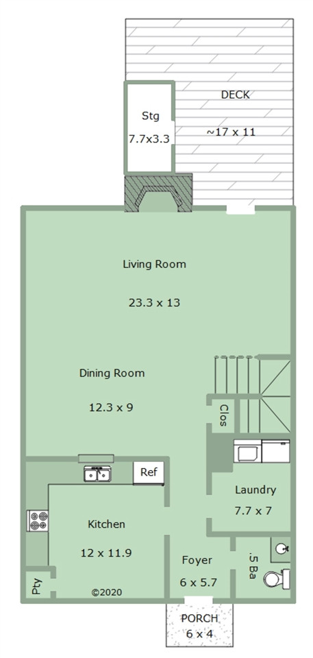 552 Weathergreen Drive Raleigh, NC 27615 - Photo 25 of 26 1st Floor Plan