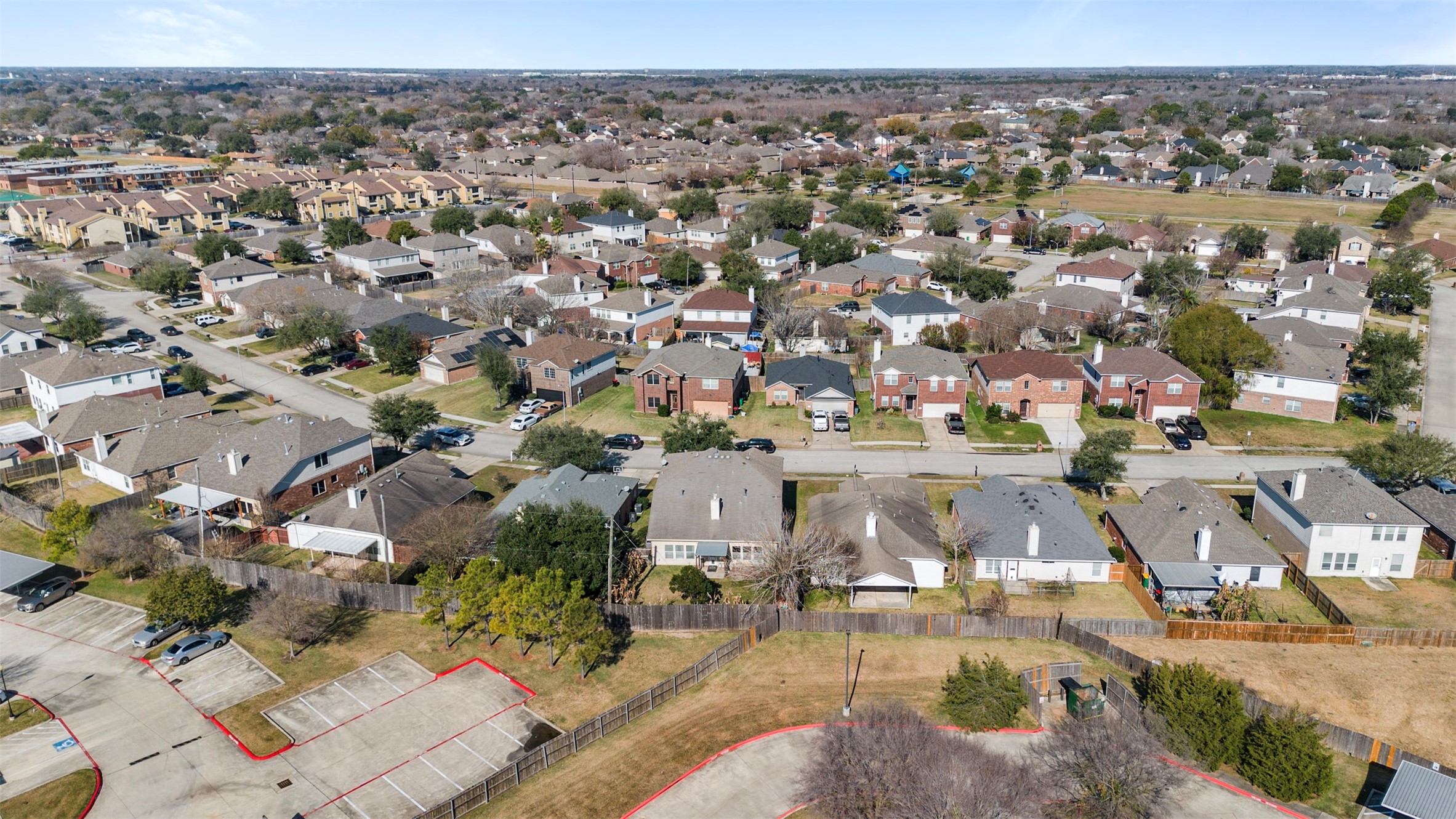 1839 Manor Drive Baytown, TX 77521 - Photo 24 of 26 an aerial view of a city