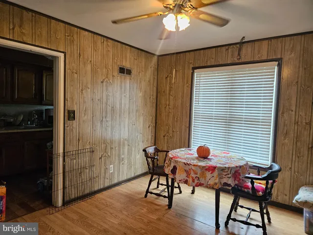 a view of an entryway with a window
