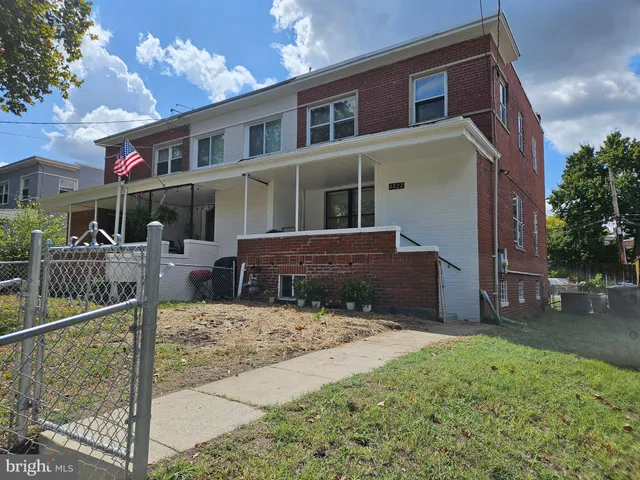 a view of a building with a window
