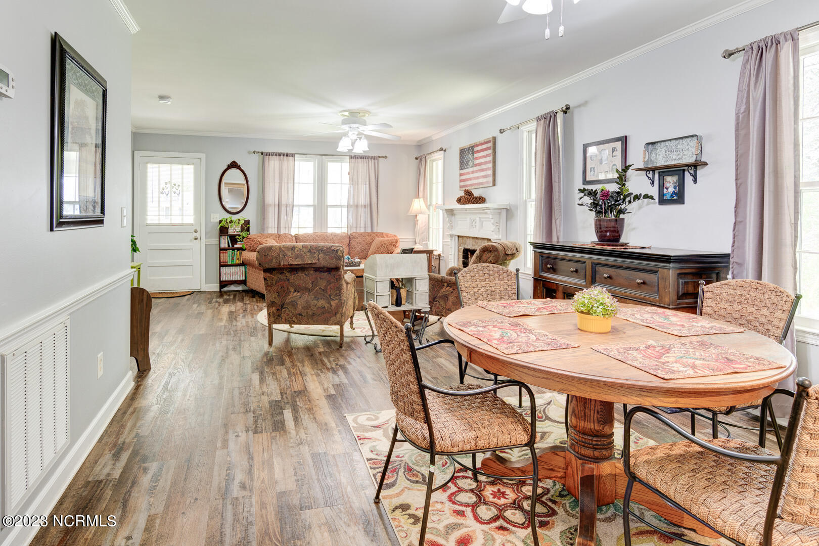 217 Gibbs Road New Bern, NC 28560 - Photo 15 of 73 View of Dining and Living Rooms from Kitchen