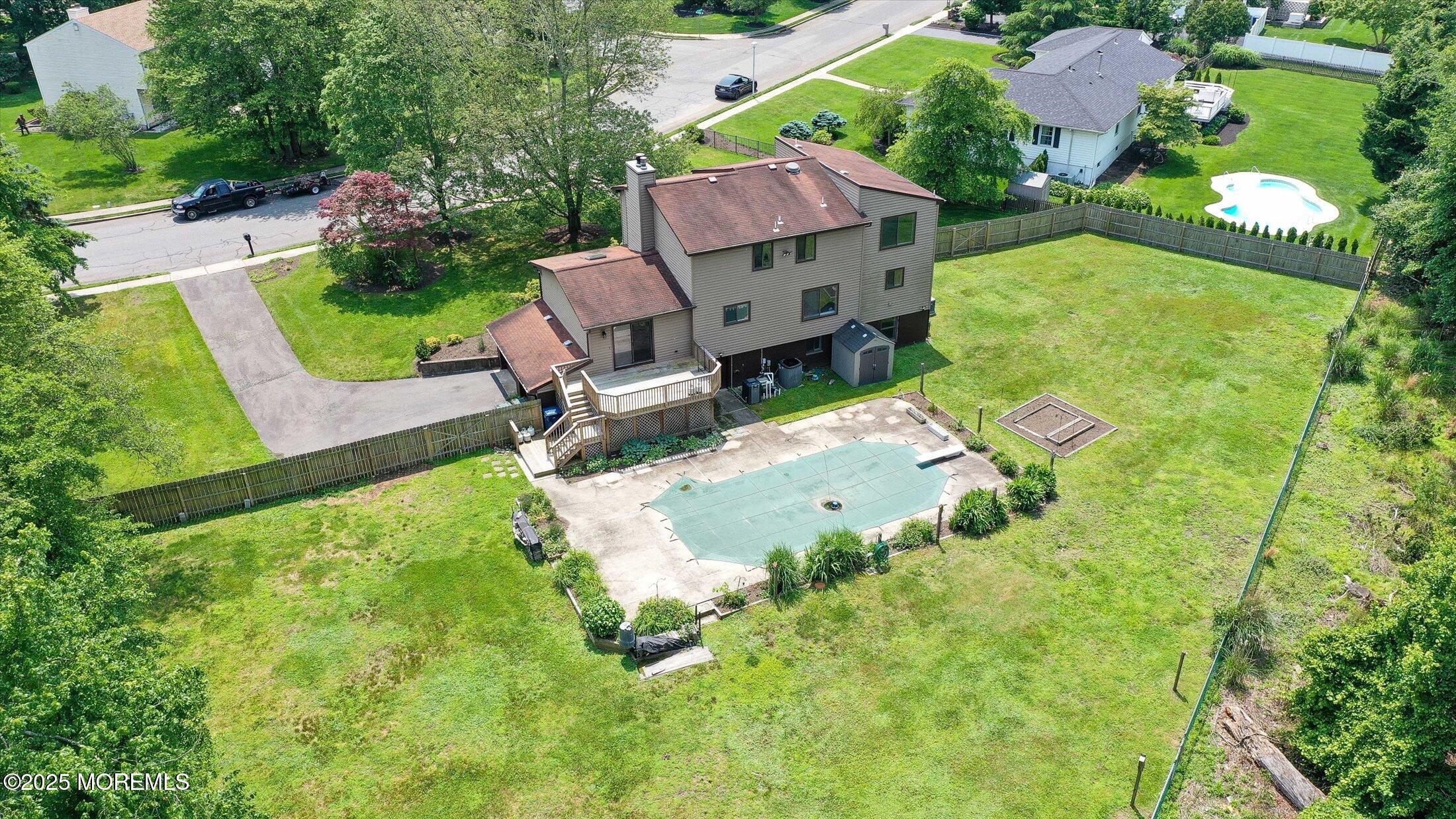 19 Northwoods Road Asbury Park, NJ 07712 - Photo 74 of 79 an aerial view of a house with garden space and street view