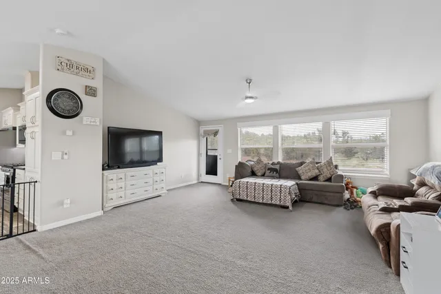 a room with toys and a book shelf