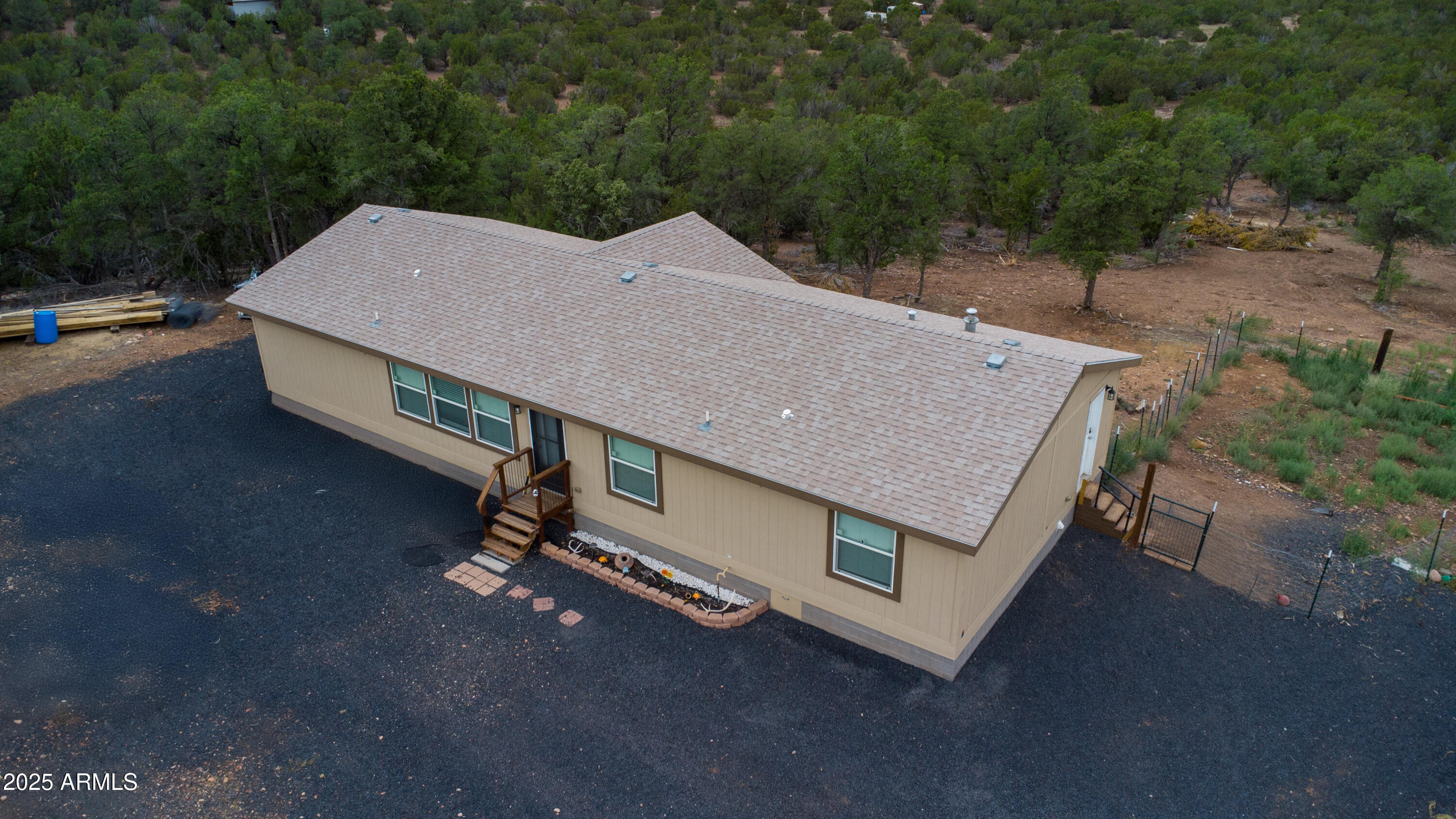 65 Co Road Show Low, AZ 85901 - Photo 21 of 38 a aerial view of a house with a yard and street view