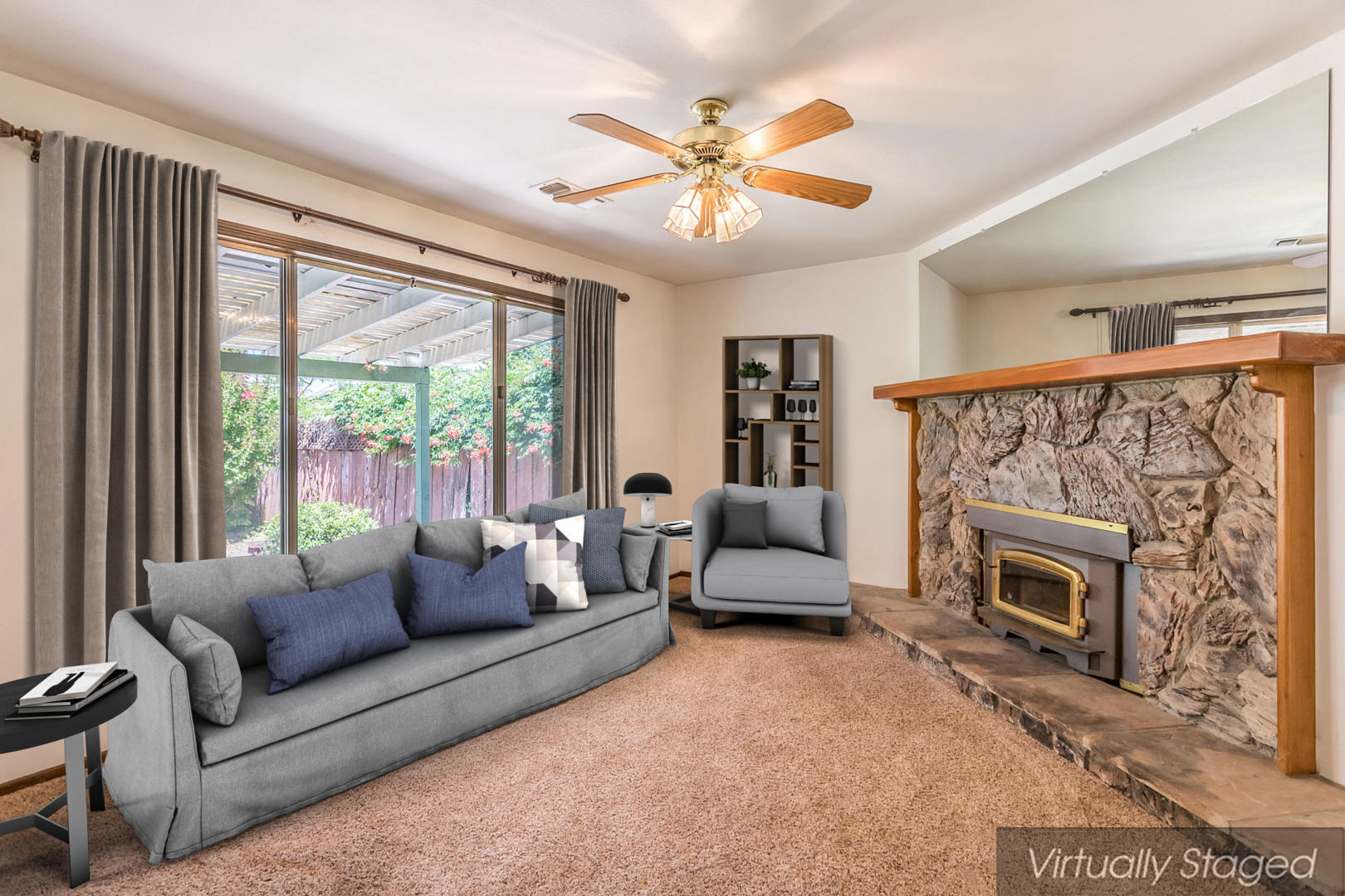 1196 Ruthie Lane Redding, CA 96002 - Photo 4 of 21 family room staged