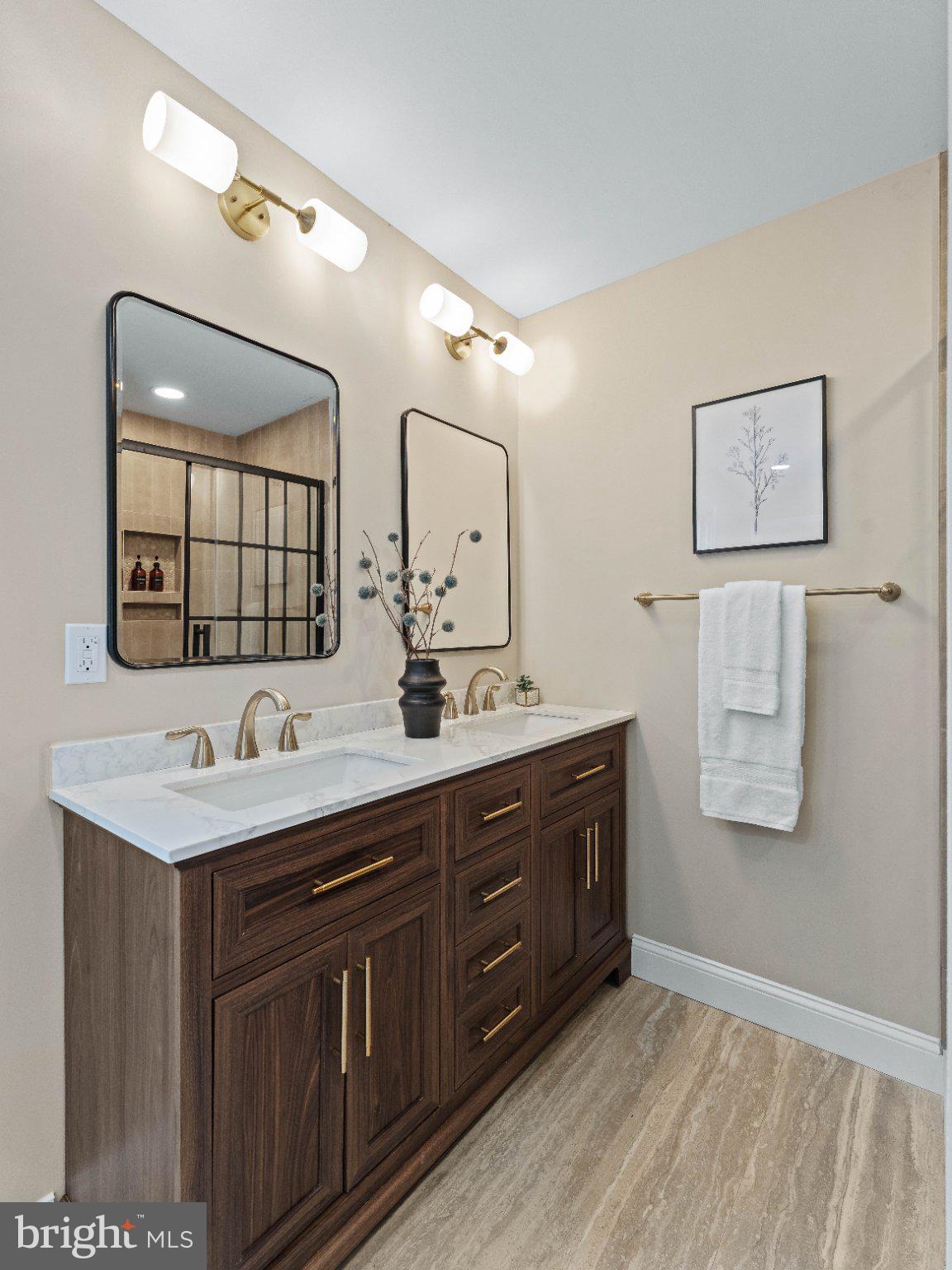 406 Yorkshire Road Cherry Hill, NJ 08034 - Photo 15 of 46 Elegant dual-sink bathroom oasis.
