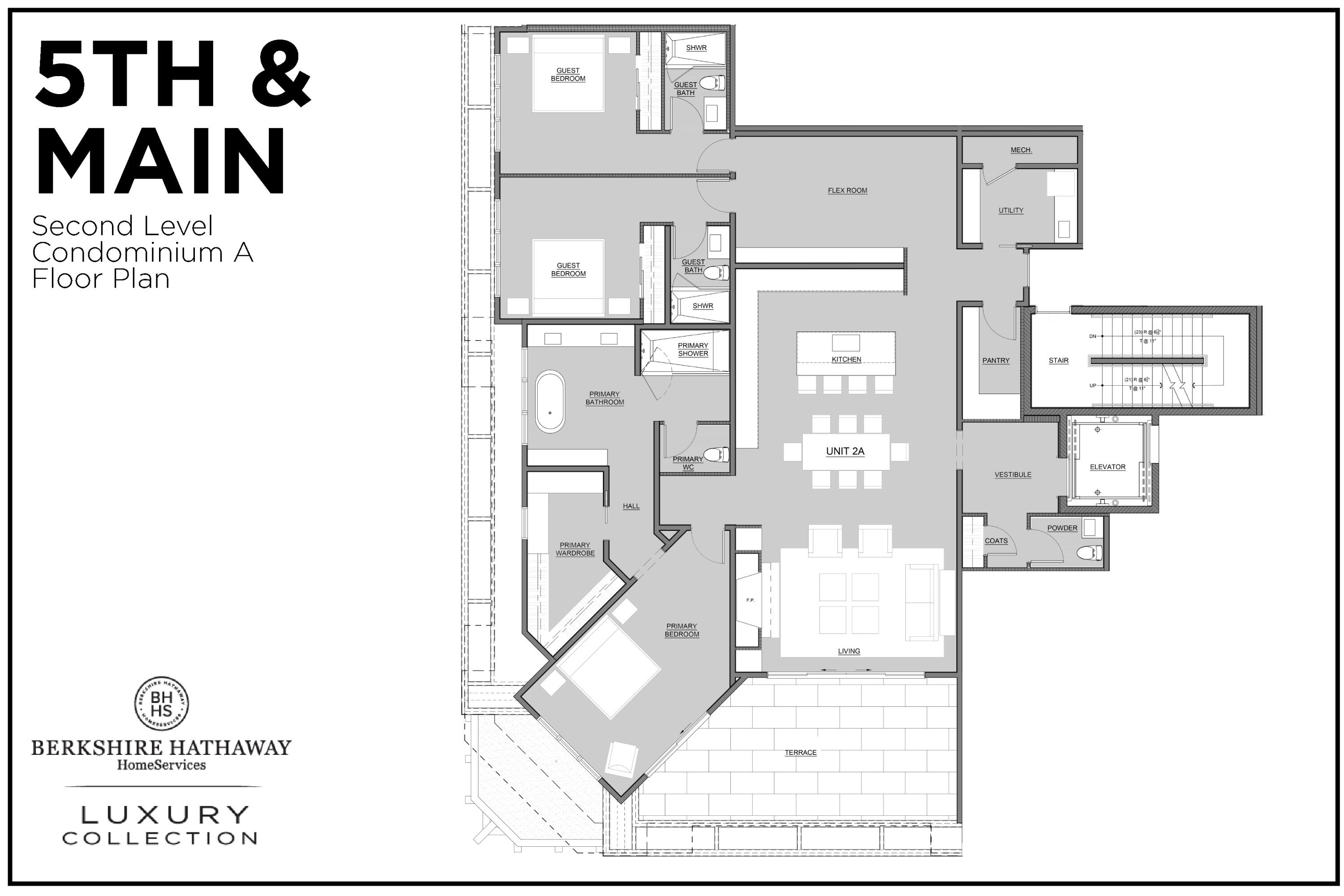 460 North Main Street, Unit 201N Ketchum, ID 83340 - Photo 25 of 25 Floor Plans Second Level Condo A