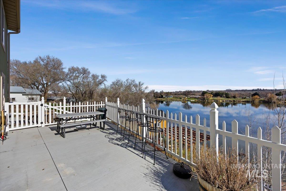 40 Bell Rapids Road Hagerman, ID 83332 - Photo 37 of 50 View of patio / terrace with a water view