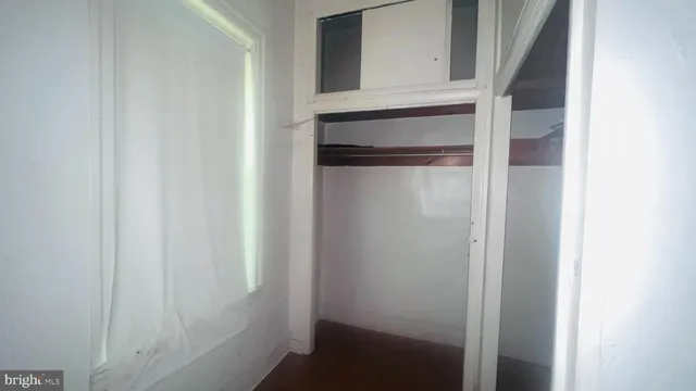 a close view of closet