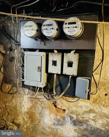 a view of a brick buildings with entryway doors