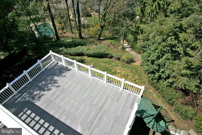 3106 Chain Bridge Road Northwest Washington, DC 20016 - Photo 13 of 19 first floor deck, view from the top