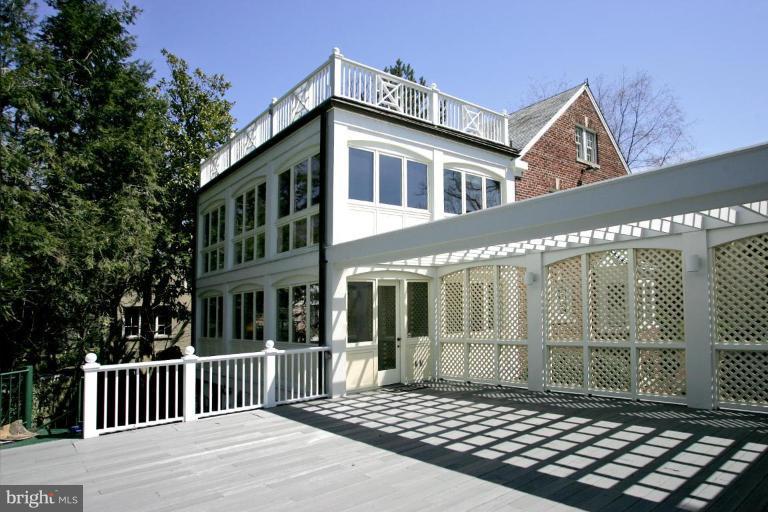3106 Chain Bridge Road Northwest Washington, DC 20016 - Photo 14 of 19 2nd view of 1st floor deck and rear of house
