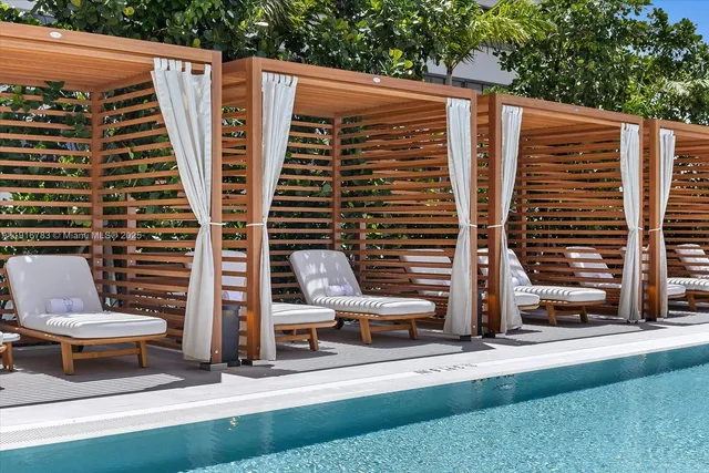 a view of outdoor space with seating area