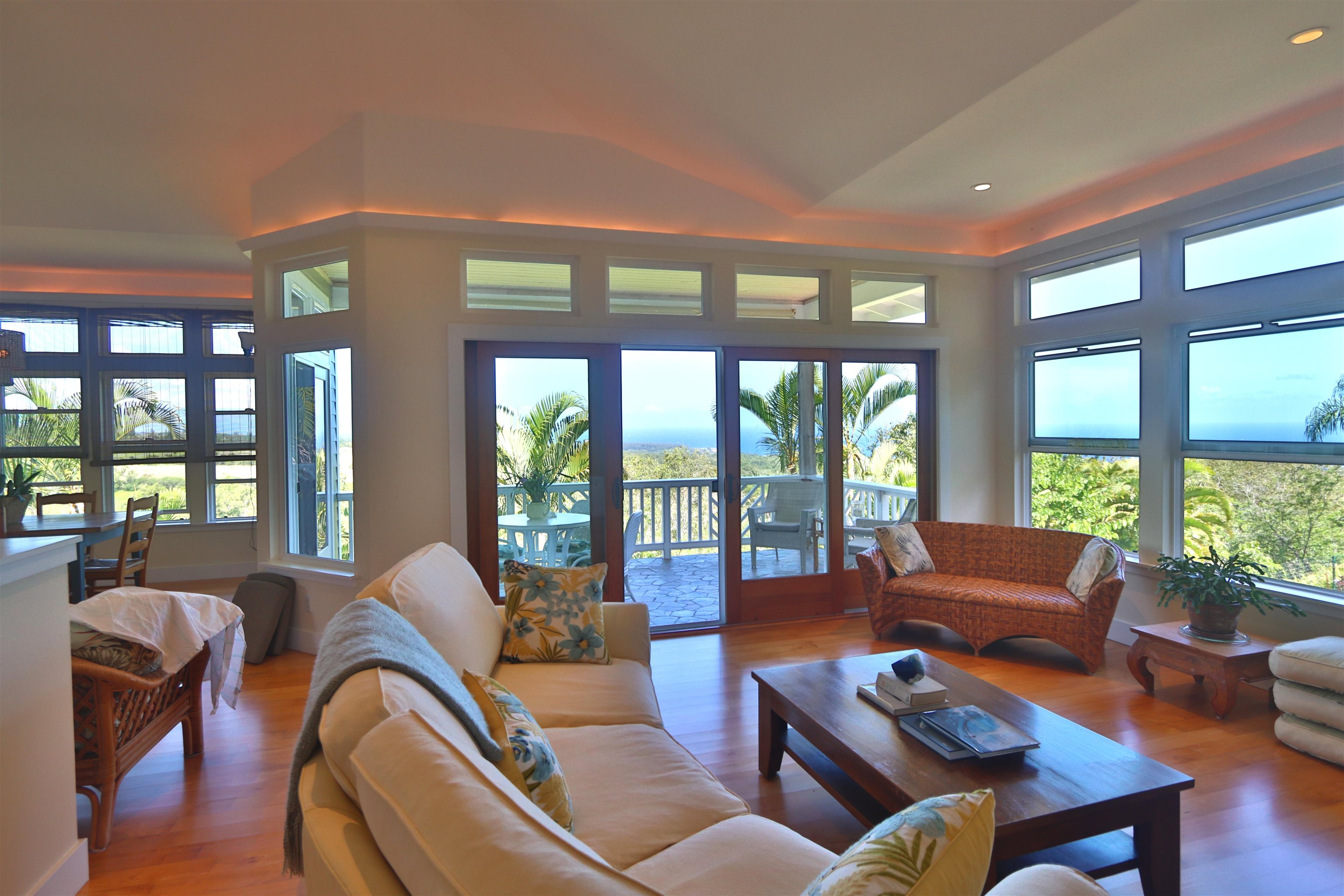 14 Lower Ulumalu Road Haiku, HI 96708 - Photo 23 of 50 a living room with furniture and a large window