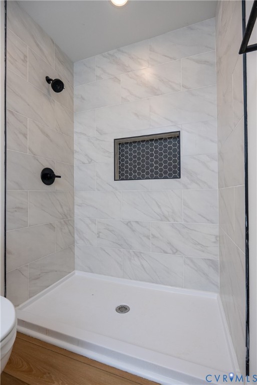 601 Mill Pond Drive Ruther Glen, VA 22546 - Photo 21 of 32 a bathroom with a shower and a toilet