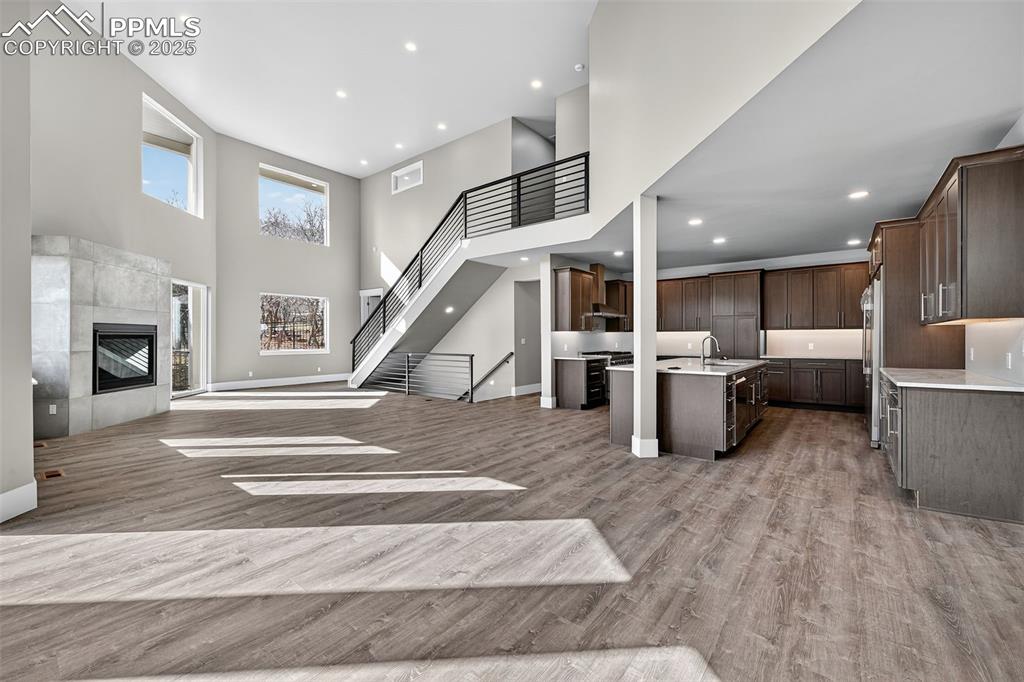 485 Cardiff Circle Colorado Springs, CO 80906 - Photo 8 of 50 a living room with furniture and kitchen view