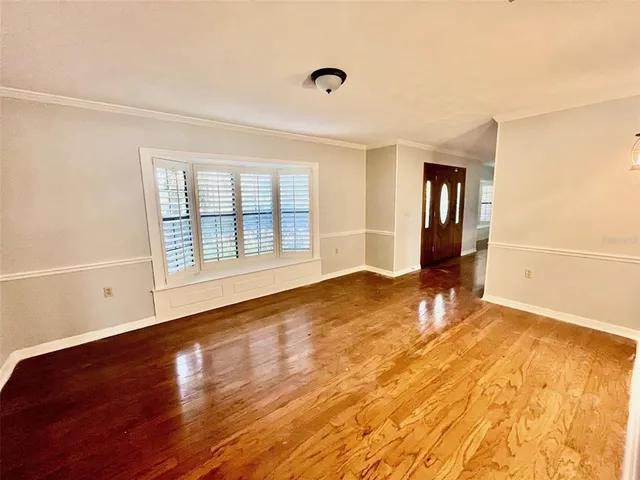 wooden floor in a room