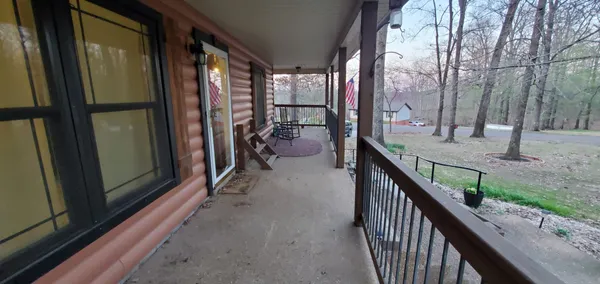a view of outdoor space and deck