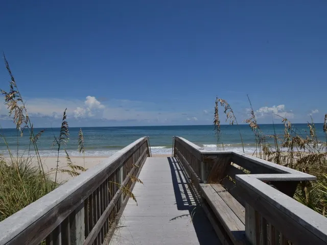 a view of a balcony with an outdoor space