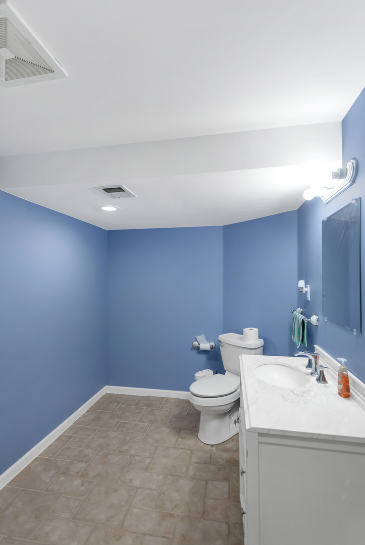1548 Old Forge Road Bartlett, IL 60103 - Photo 41 of 50 a bathroom with a sink a toilet and a mirror