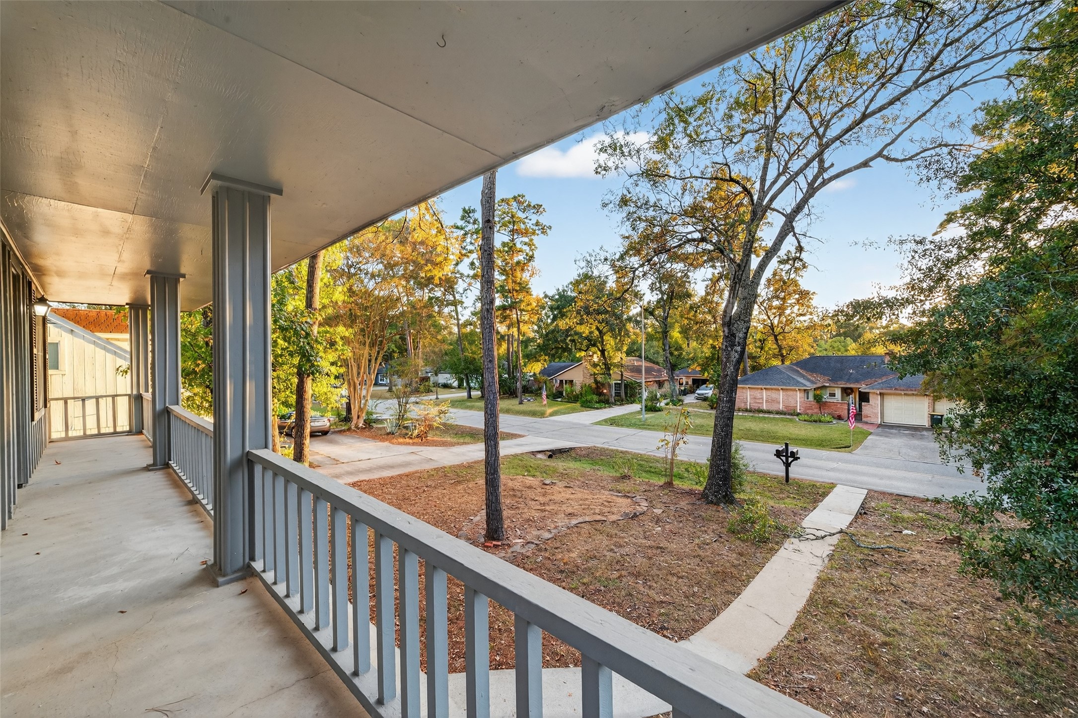 26522 Hillside Drive Spring, TX 77386 - Photo 31 of 45 a view of a porch with a tree back yard