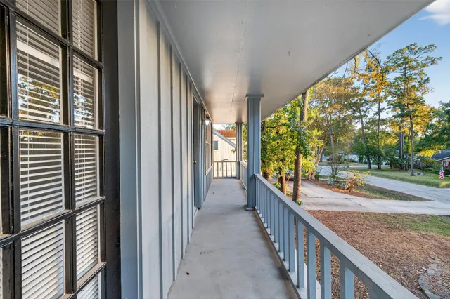 a view of a porch